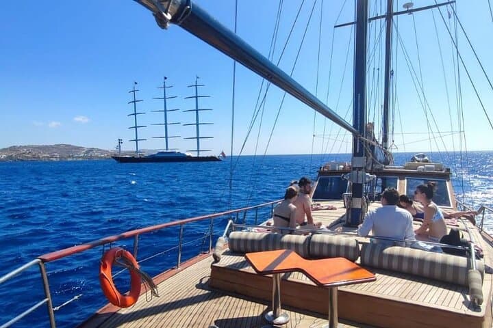 Delos Day Trips: Catamaran Day & Sunset Cruises with meals Drinks and transportation